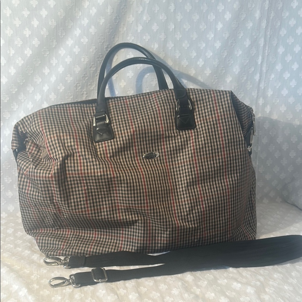 DVF Classic Checkered Travel Bag
